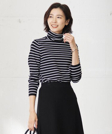 【洗える】PRINCE タートルネック ニット