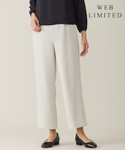 【WEB限定カラーあり・洗える】セラテリーダブルクロス セミワイド パンツ