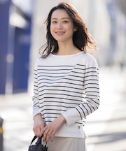 【洗える】バスクボーダー カットソー