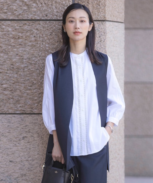 【セットアップ対応・洗える・UVケア・速乾】 OXIJEWELストレッチ ジレ