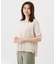 【洗える】COTTON LINEN Vネック ニット