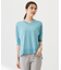 【洗える】COTTON LINEN Vネック ニット