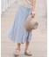 【洗える】アセVis ギンガム スカート