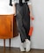 【洗える】ストレッチタイプライター ラップディテール ワイド パンツ
