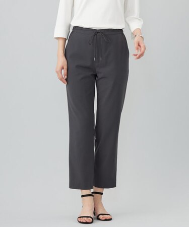 【洗える】PLAIN WEAVE トロ  テーパード パンツ