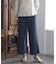 【WEB限定カラーあり・洗える】T/Rアルガンシルク ワイド パンツ