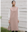 【洗える】CLOTH COMBI KNIT ワンピース