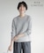 【WEB限定カラーあり・洗える】EIGER CORD ALAN クルーネックプルオーバー ニット