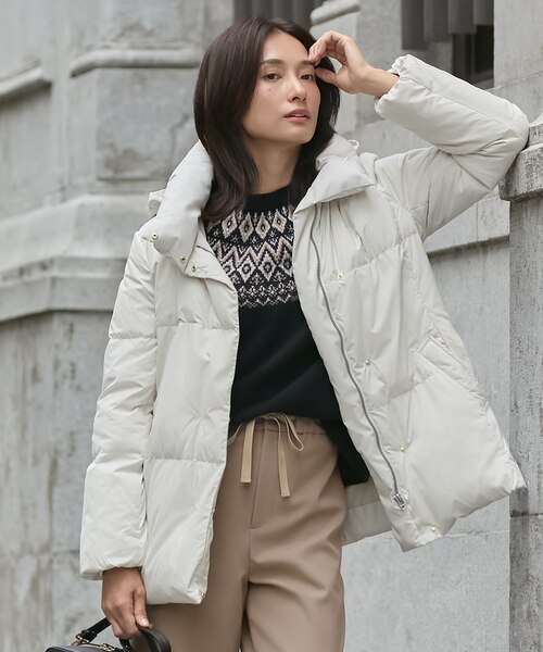 洗える】ブラッシュドマルチポリ ショート ダウンコート｜ジェイ