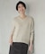 【洗える】WARMY LUREX Vネック ニット