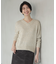 【洗える】WARMY LUREX Vネック ニット