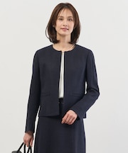 【セットアップ対応】Light Tweed ノーカラー ジャケット