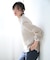 【洗える】GIZA MERCERIZE COTTON ケーブル ニット