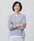 【洗える】GIZA MERCERIZE COTTON ケーブル ニット