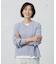 【洗える】GIZA MERCERIZE COTTON ケーブル ニット