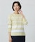 【洗える】Rayon Stretch Border ニット