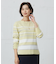 【洗える】Rayon Stretch Border ニット