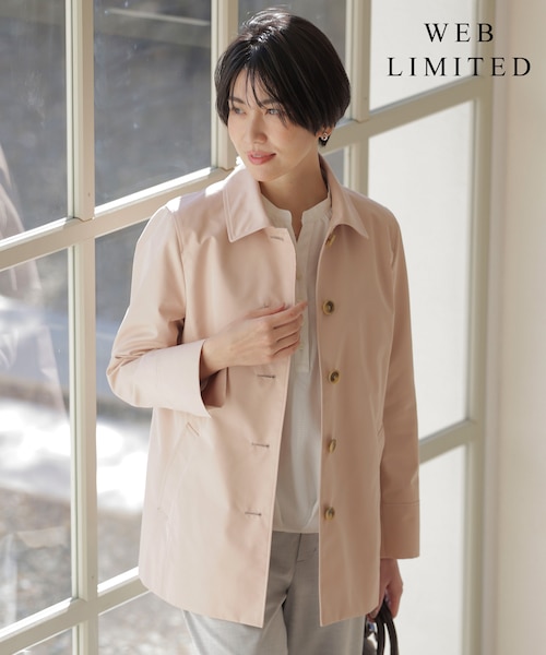 SHIPS any: ノンミュールジングウール ステンカラー ミディ コート