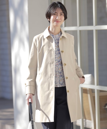 【撥水・WEB限定カラーあり】コットンポリエステル ツイル ロング コート