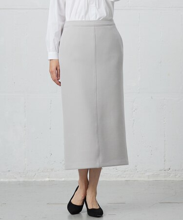 【洗える】ダンボールジャージー ナロー スカート