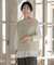 【洗える】Linen Cotton Vest  ニット ベスト