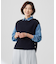 【洗える】Linen Cotton Vest  ニット ベスト