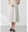 【洗える】リネンツイル Aライン スカート