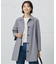【洗える】Lightストレッチギンガム シングル トレンチコート