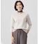 【洗える】Cotton Acetate ストライプ ニット プルオーバー