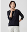 【洗える】Cotton Acetate ストライプ ニット プルオーバー