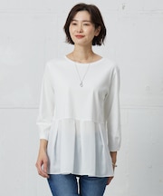 【WEB限定カラーあり】スムースジャージー フレアー カットソー