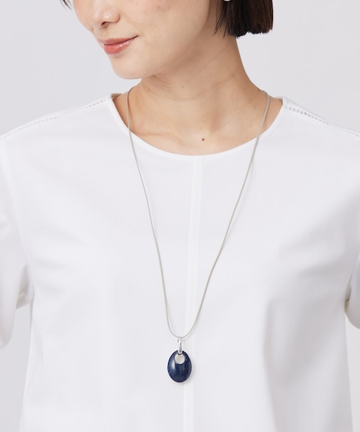 【リバーシブル】マーブル ネックレス