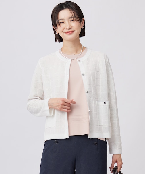 【洗える】WINDY JACKET ニット ジャケット