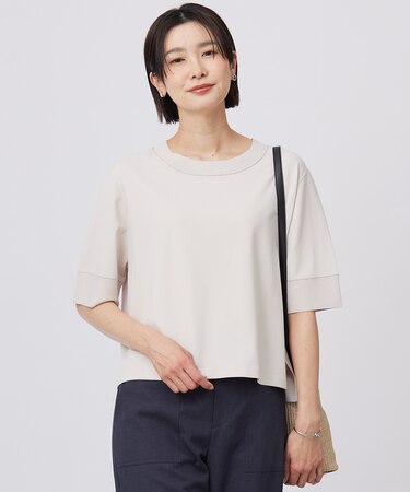 【洗える】RAYON ELITE STRETCH ニットT