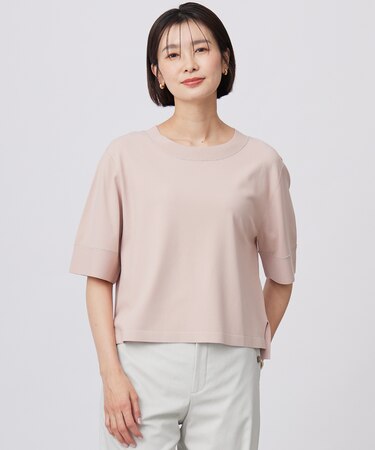 【洗える】RAYON ELITE STRETCH ニットT