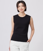 【WEB限定カラーあり・洗える】FINE SLEEVELESS ニット タンクトップ
