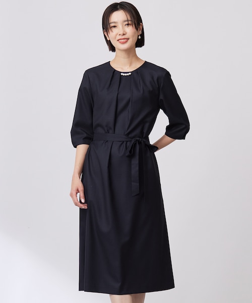 洗える・イージーケア】CUT GEORGETTE ワンピース｜ジェイ・プレスの
