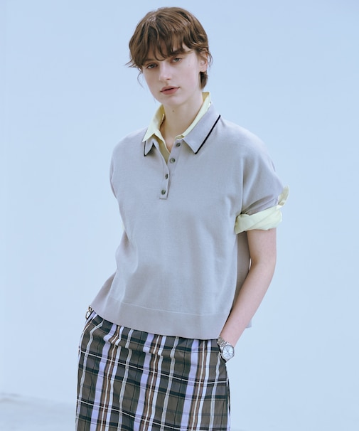 【洗える】DRY COTTON ニットポロ