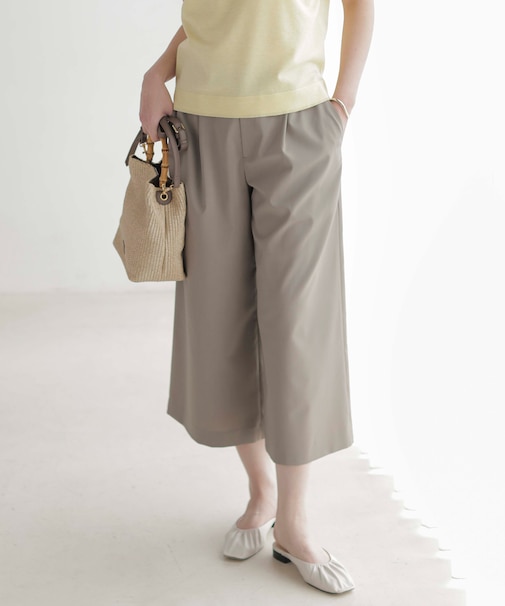 【洗える】GORIAN TWILL クロップド パンツ