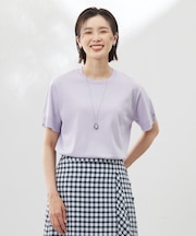 【洗える】COTTON POLYESTER 袖ボタン ニット