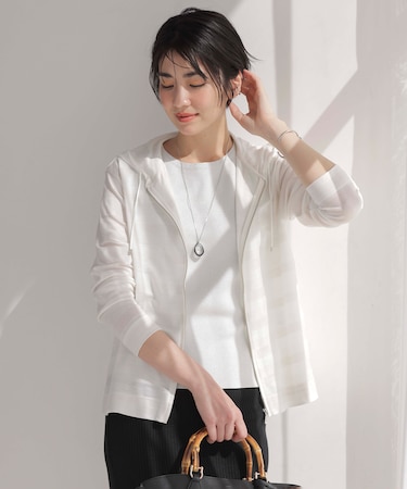 【洗える】シアーライトパーカー