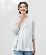 【洗える】シアーライトパーカー