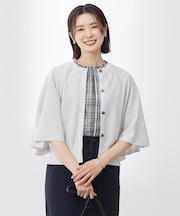 【洗える・抗菌防臭】COTTON ACETATE DRY バタフライスリーブ カーディガン