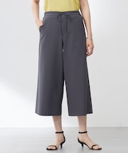 【洗える・吸水速乾】DRYライトサッカー クロップド パンツ