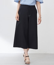 【洗える・吸水速乾】DRYライトサッカー クロップド パンツ