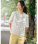 【洗える】SHEER チェック フレアスリーブ ブラウス