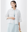 【洗える】SHEER チェック シャツ ブラウス