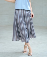 【洗える】ランダムストライプ スカート
