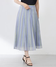 【洗える】ランダムストライプ スカート