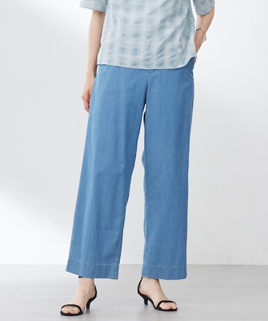【洗える】4oz Light Denim ストレート パンツ